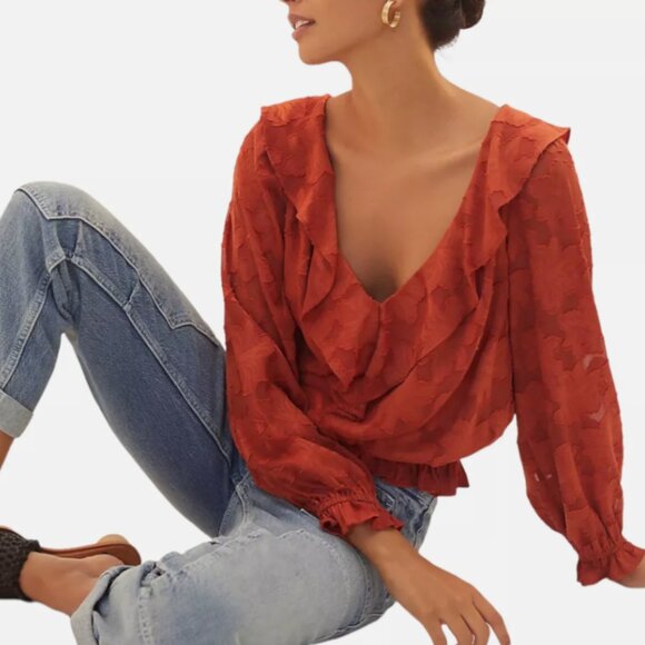 Anthropologie Textured Blouse - Picture 1 of 5